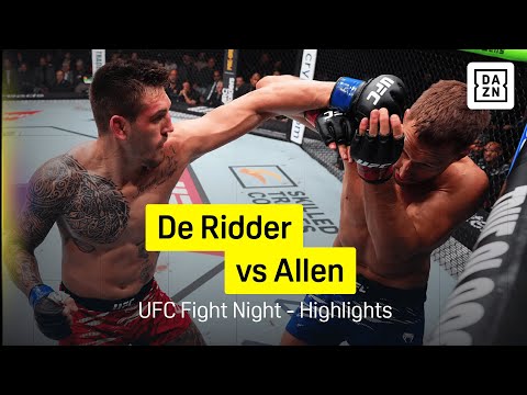 Reinier de Ridder vs. Brendan Allen | UFC Fight Night | DAZN Highlights