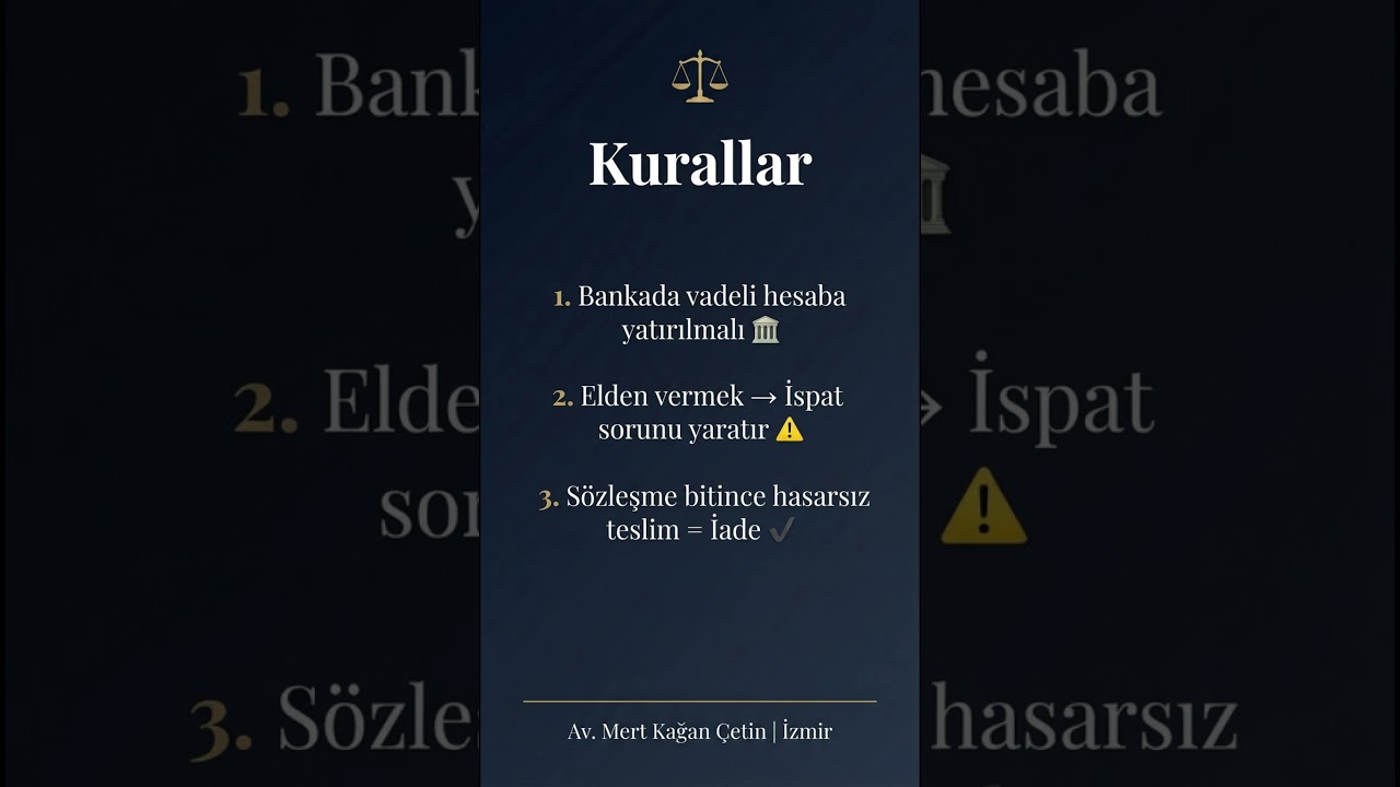 Depozito - Kısa Video ile Açıklama