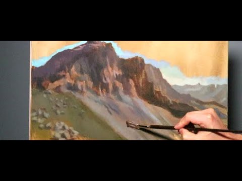 Oil Painting Tutorial LIVE | Landscape Painting - Rocks & Perspective