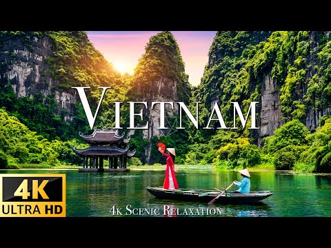 FLYING OVER VIETNAM (4K UHD) - Relaxing Music Along With Beautiful Nature Videos - 4K Video Ultra HD