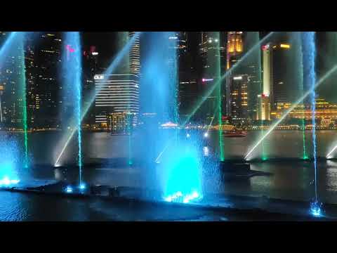 SIngapore Marina Bay Fountains Show - 1st of January 2023