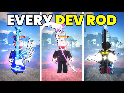 Showcasing EVERY ADMIN ROD in Fisch (WISH RODS)