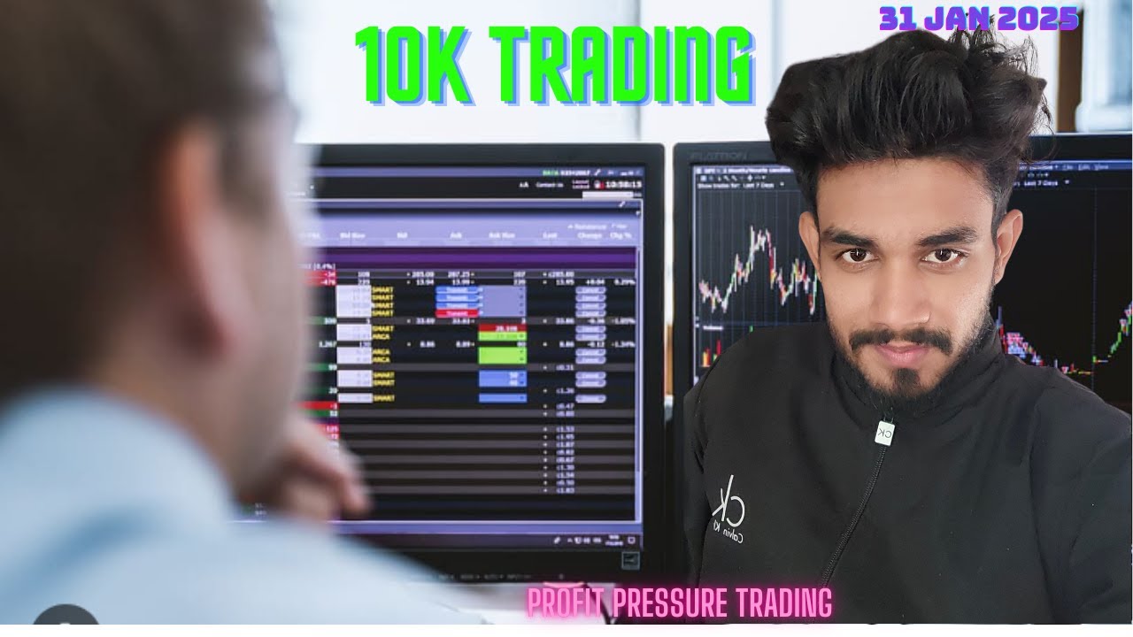 10k Live Trading | Intraday | Safe trading with Tarique | profit pressure trading | 31 Jan 2025