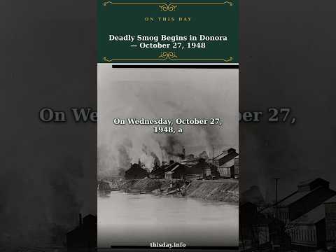 Deadly Smog Begins in Donora