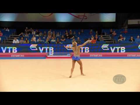 Elizaveta NAZARENKOVA (UZB) 2015 Rhythmic Worlds Stuttgart - Qualifications Ball