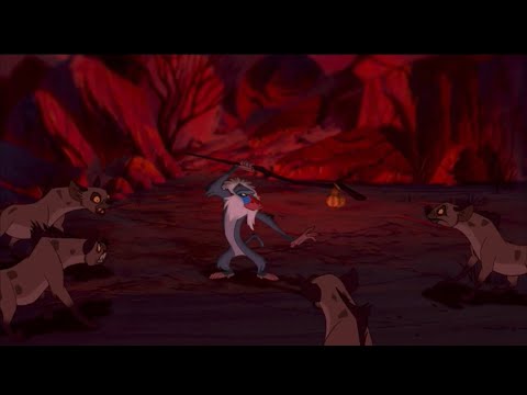 The Lion King - Rafiki is Bruce Lee and Pumbaa is Mr Pig