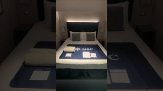 On board the MSC ⛴️ ⚓️cruise ship... checking out the room 🧳🛏🛁🚿 #cruiselife #cabin #msccruises