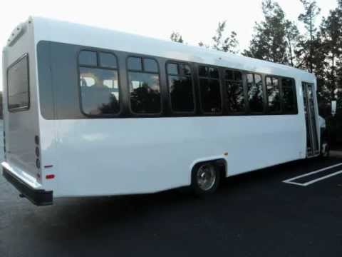 Ford E550 33 Passenger Diesel Shuttle Bus For Sale at www.getanybus.com ( 4 Available )