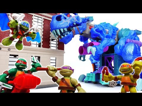 Ultra T-Rex Ice Alert~! Go Go Teenage Mutant Ninja Turtles - ToyMart TV