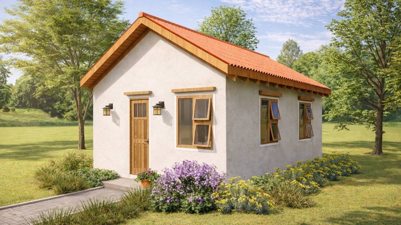 16 x 23' (5 x 7 Meters) Why This Simple Cottage Home Feels So Warm and Practical