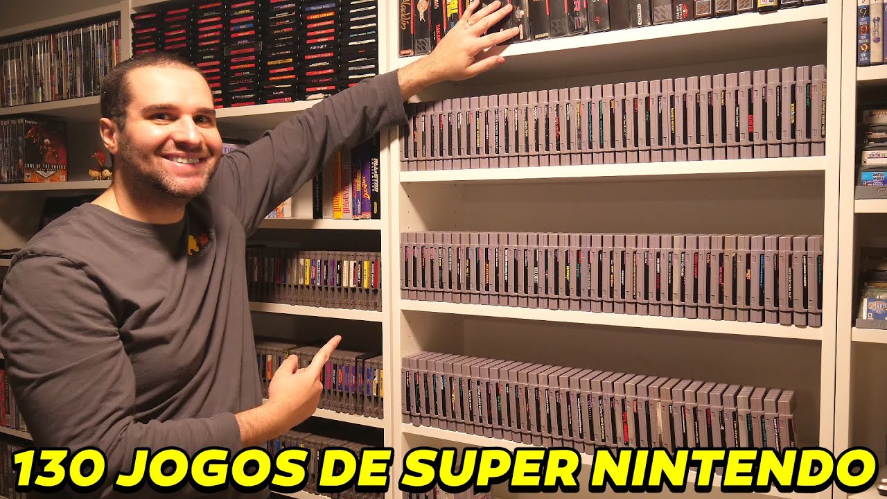 MAIS DE 100 JOGOS DE SUPER NINTENDO NESSA COLEÇÃO DE GAMES!