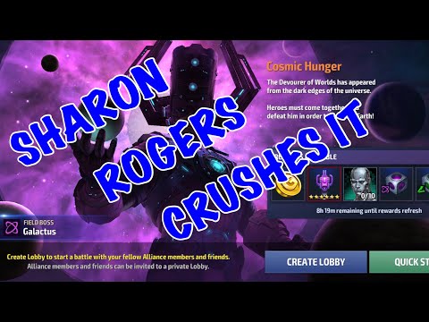 T-3 SHARON ROGERS CAN SOLO GALACTUS 👉 NO CTP NEEDED | Marvel Future Fight
