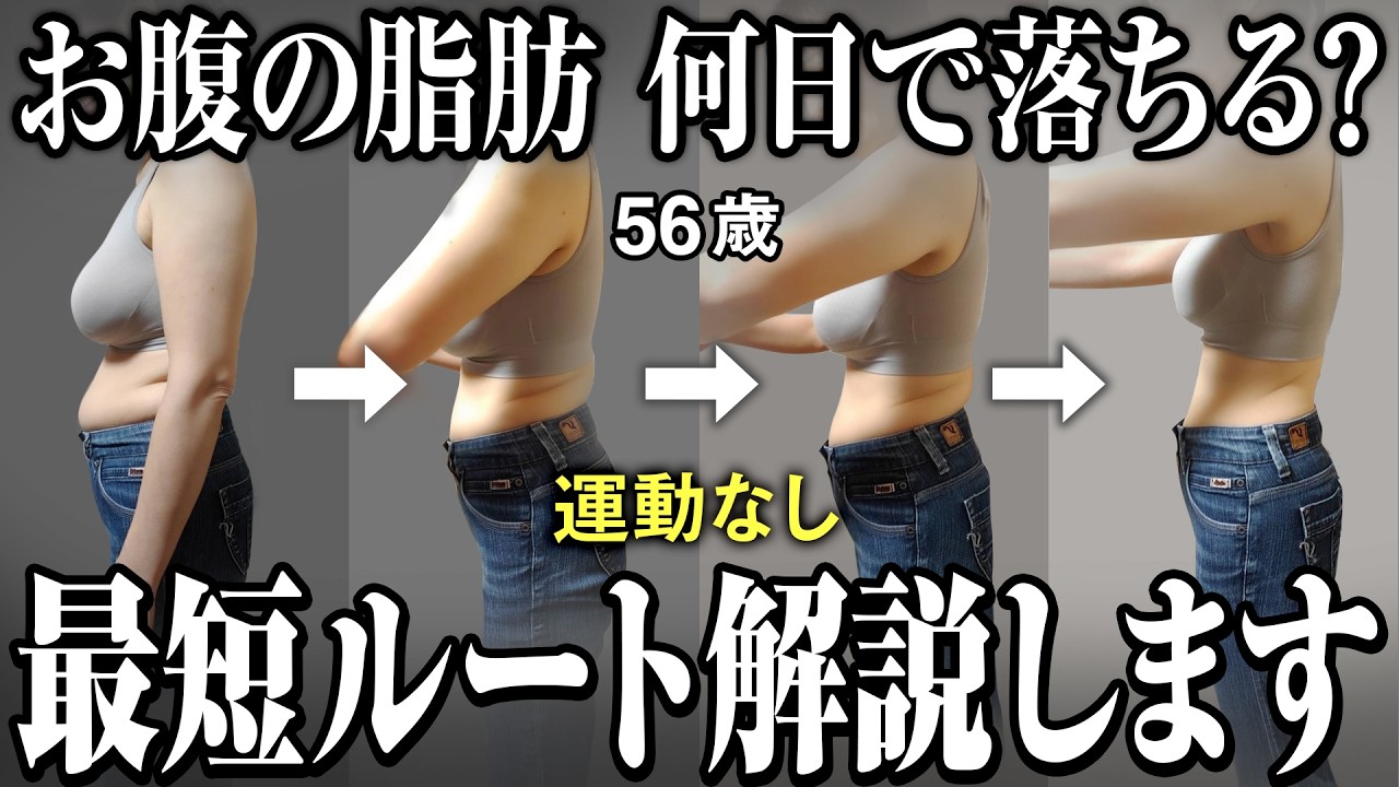 女性のお腹の体脂肪が落ちるまでに必要な日数と最短ルート