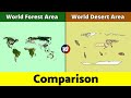 World Desert Area vs World Forest Area | World Forest Area vs World Desert Area | Data Duck 2.o