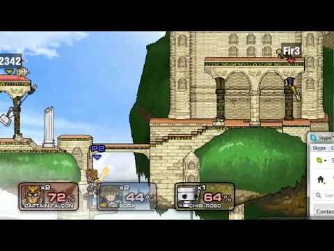 Super Smash Flash 2 v0.9b Online Mode Match #12 - vs Fir3DoG01 vs BigFudge01