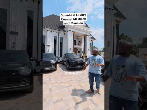 A Tour Of Billionaire Somabest’s All Black Luxury Convoy And Mansion In The Village #reels #fyp