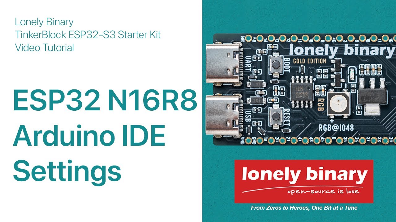 Install Arduino IDE & Lonely Binary ESP32-S3 M16R8 Support  (Under 2 Minutes!)