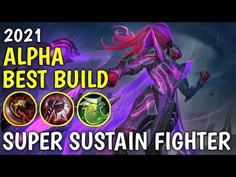 ALPHA BEST BUILD 2021 | TOP 1 GLOBAL ALPHA BUILD | ALPHA GENERAL VOID VILLIAN SKIN GAMEPLLAY - MLBB
