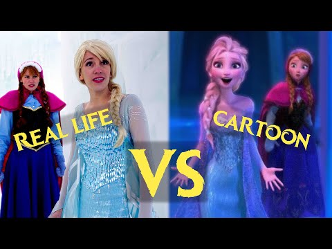 First time in Forever Reprise - Real Life vs Cartoon!