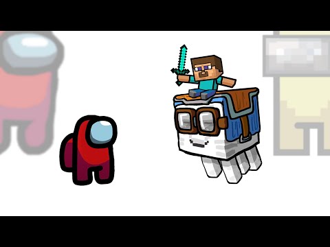 Mini Crewmate Kills MINECRAFT - Part 5 (Ghast Update) | Among Us