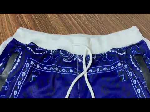 Blue Bandana Shorts