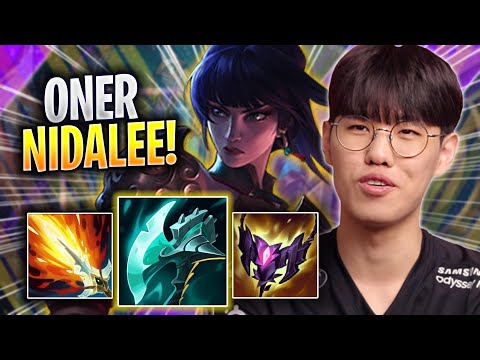 ONER DESTROYING WITH NIDALEE! - T1 Oner Plays Nidalee JUNGLE vs Lee Sin! | Season 2023