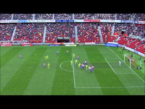Gol de Oscar Trejo (1-0) en el Sporting de Gijón - CD Mirandés - HD