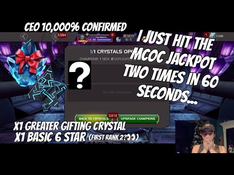 This Is The Luckiest Crystal Opening On Youtube... 100% Confirmed - Marvel Contest of Champions
