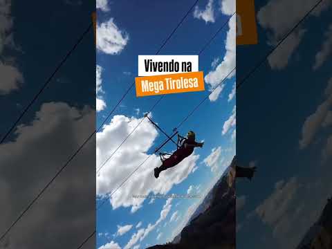 Mega Tirolesa na cidade de Pedra Bela SP