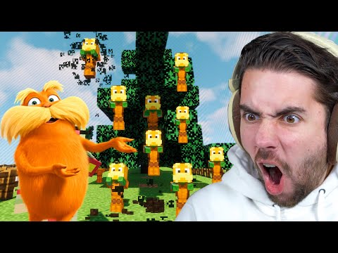 Tree Breaking Unleashes Lorax?! | Minecraft Operation Skyblock #3