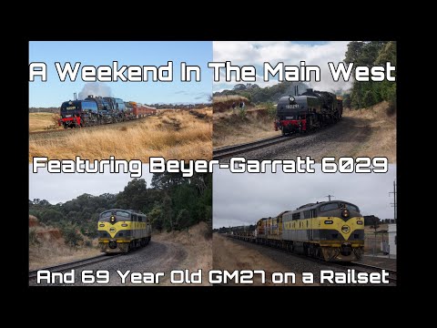 A Weekend on the Main West - Featuring Beyer-Garratt 6029 - And 69 Year Old GM27 on a SSR Railset