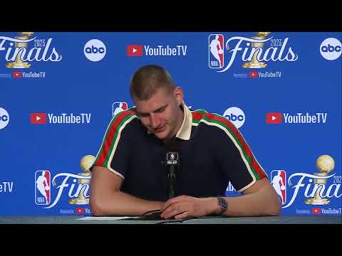 Nikola Jokic was so happy answering a question in his native Serbian after Game 3