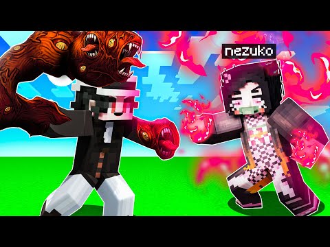 Koopekul - NEZUKO vs MUZAN from Demon Slayer in Minecraft Demon Slayer Mod!