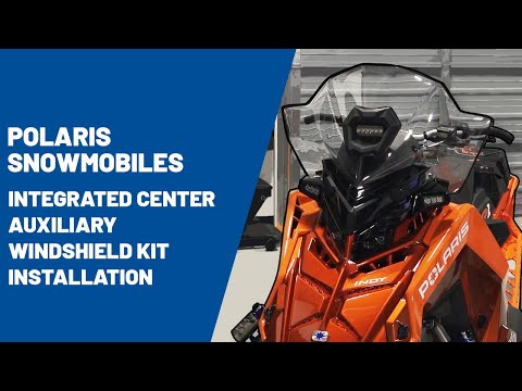 Integrated Center Auxiliary Light Windshield Kit Installation | Polaris Snowmobiles