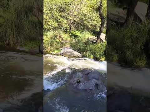 El Arroyo Santa Ana entrando al Arroyo Toledo, Calamuchita, Córdoba.