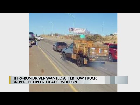 Police search for man who left tow truck driver injured