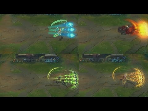Riven combos with different skins (comparison)