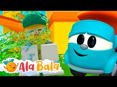 Super Camionul Leo construiește o spălătorie auto | Desene animate AlaBala