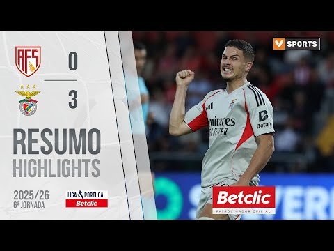 Resumo: AVS 0-3 Benfica (Liga 25/26 #6)