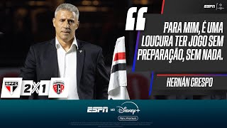SÃO PAULO 2x1 PRIMAVERA: HERNÁN CRESPO APÓS VITÓRIA NO MORUMBIS PELO PAULISTÃO