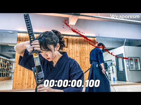 Can  kendoka use a KATANA as fast as a shinai?