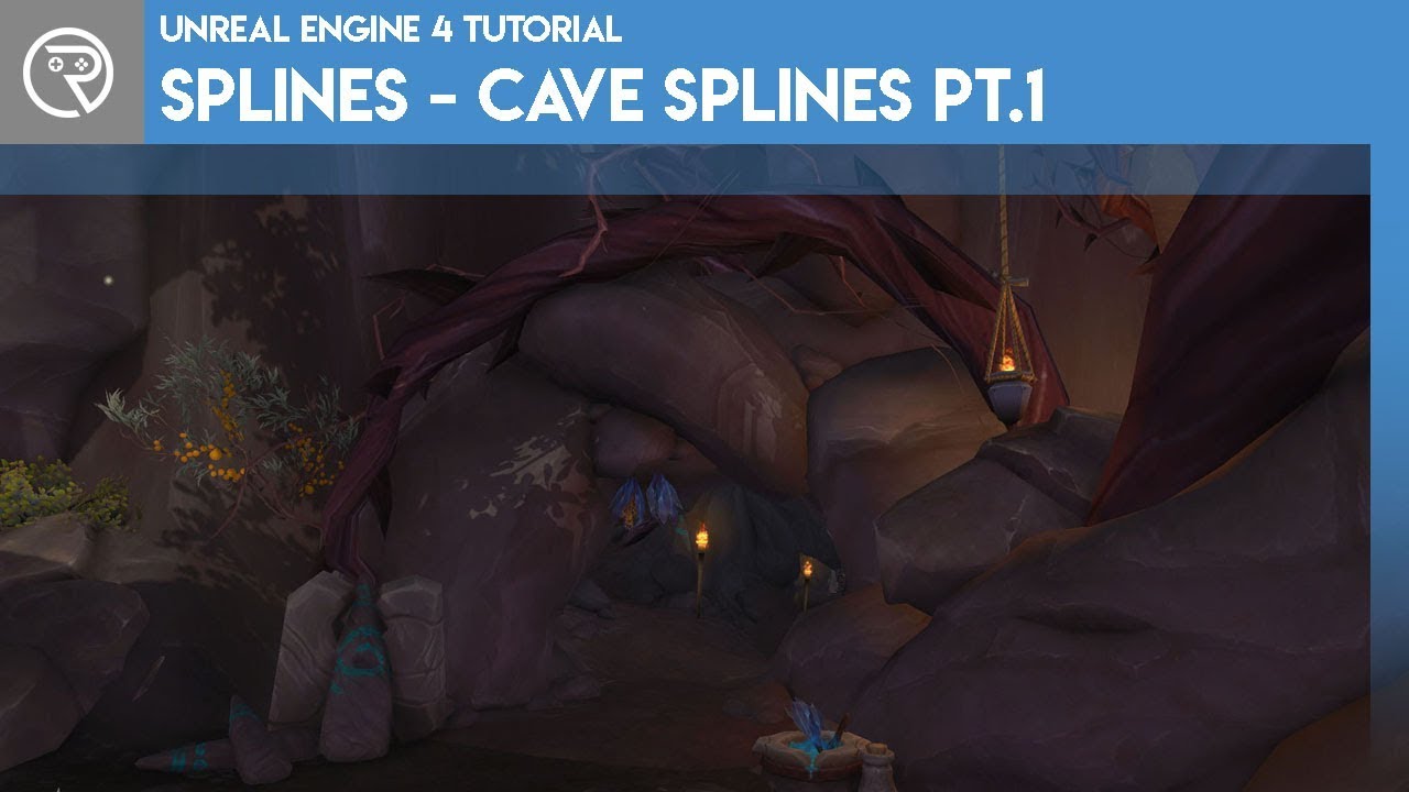 Unreal Engine 4 Tutorial - Splines - Cave Splines Pt.1