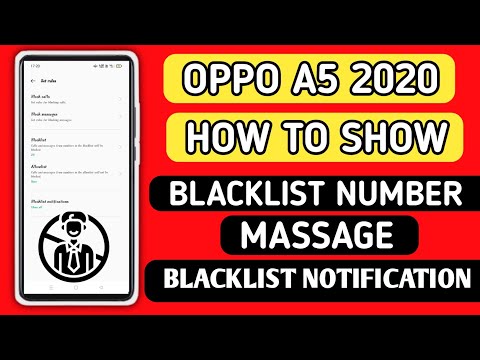 Oppo A5 2020 How To Enable Blacklist Notification Settings on Oppo A5 2020
