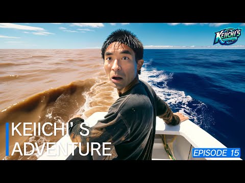 What?? the sea looks like chocolate?? [Keiichi solo Rowing the Atlantic ep 15]