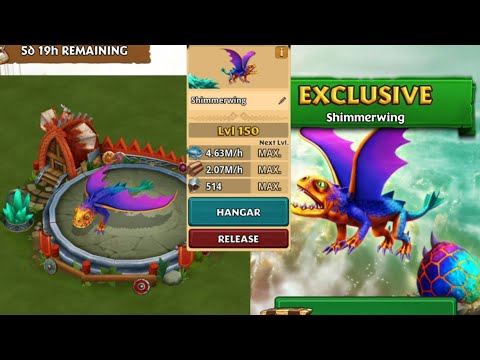SHIMMERWING Titan Mode Max Level 150 | Exclusive Small Shadow | Dragons: Rise of Berk