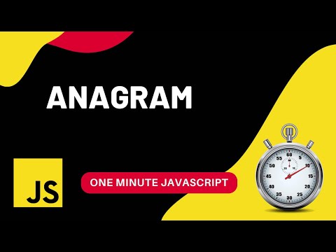 Anagram In Javascript