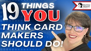 YOUR TIPS AND TRICKS for card makers!  SPOILER ‼️ They are GREAT!