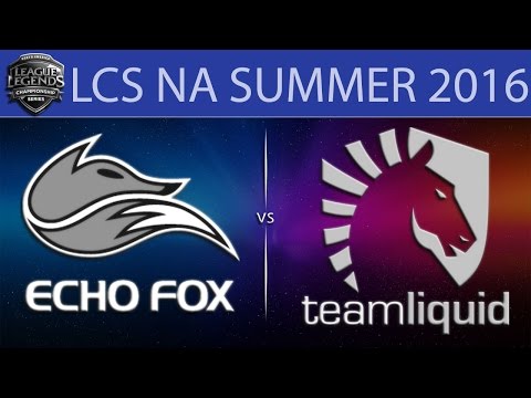 [LoL Highlights] FOX vs TL Game 1 | LCS NA Summer 2016 (12.06.2016) - Echo Fox vs Team Liquid