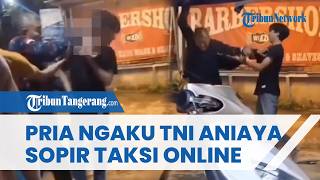 VIRAL Pria Ngaku Aparat Aniaya & Todong Pistol Sopir Taksi  di Tangerang seusai Senggolan Mobil