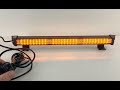 LED svetelná alej 12V / 24V - oranžová 27x1W LED vodeodolná IP67 / ECE R10, R65 (484mm) - Video Youtube